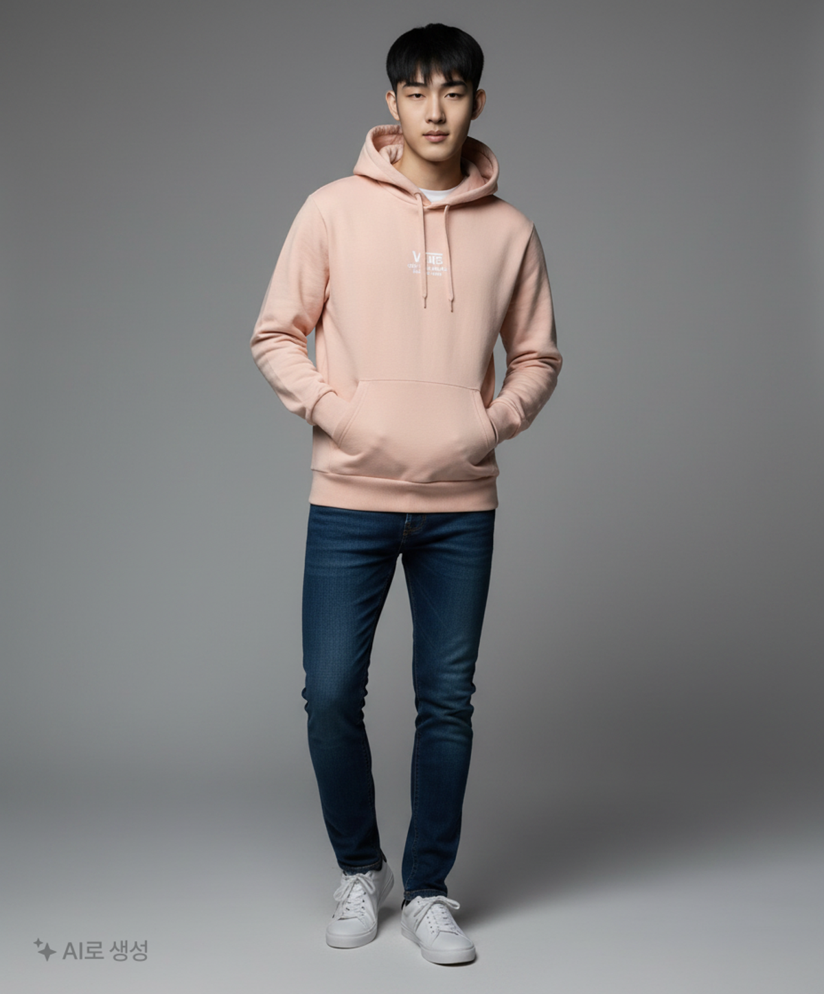 반스(VANS) VN0A3449OBJ1 / 마이어센틱 풀오버 후드 - 핑크 M