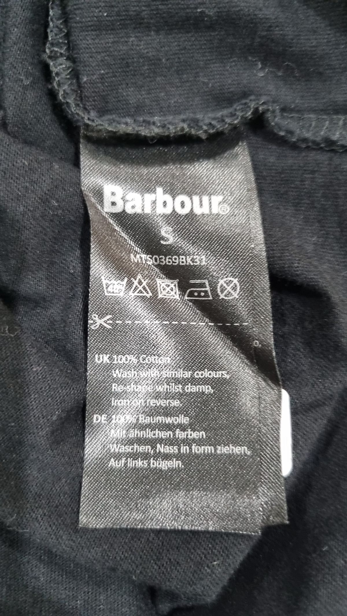 바버(BARBOUR) 반소매 티셔츠 S