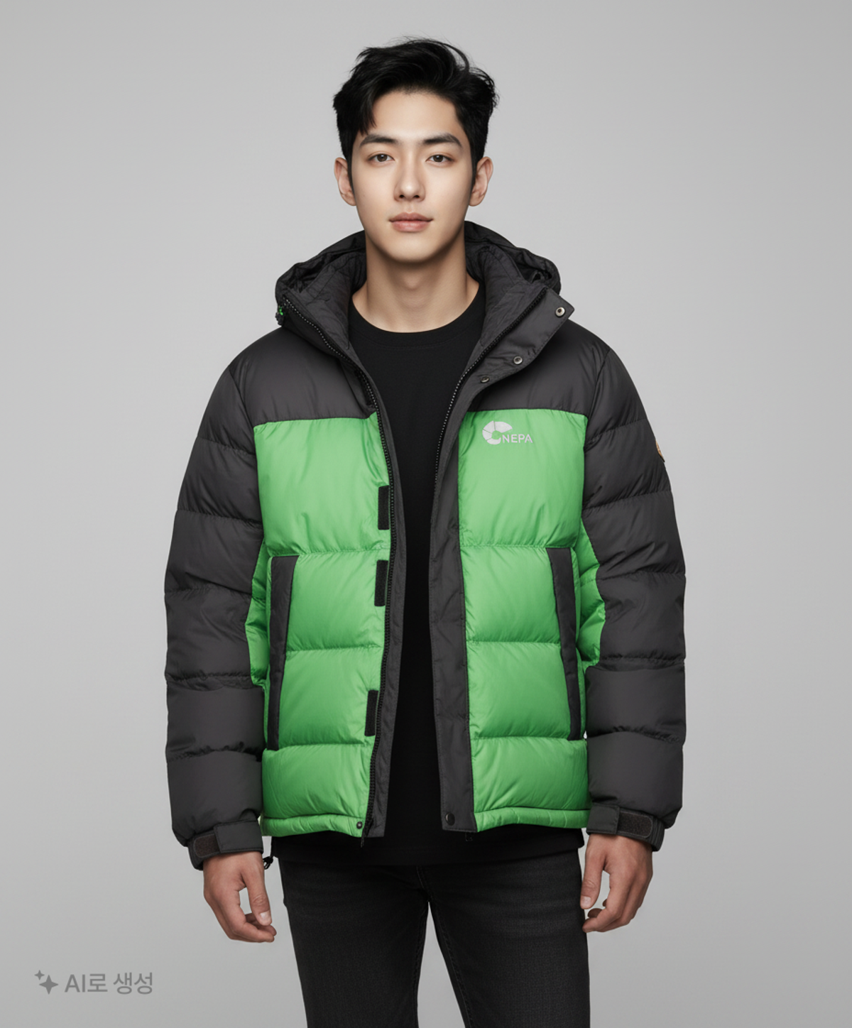 네파(NEPA) 하프 패딩/하프 헤비 아우터 90