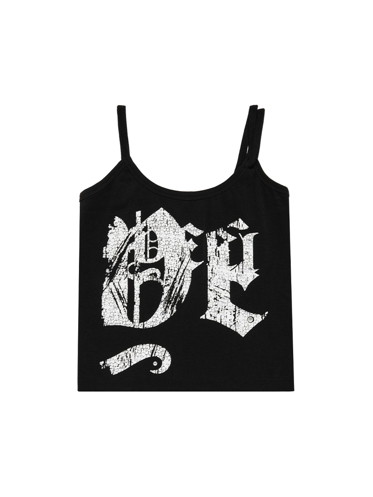 와이이이엘(YEEL) DOUBLE STRAP TANK TOP BLACK