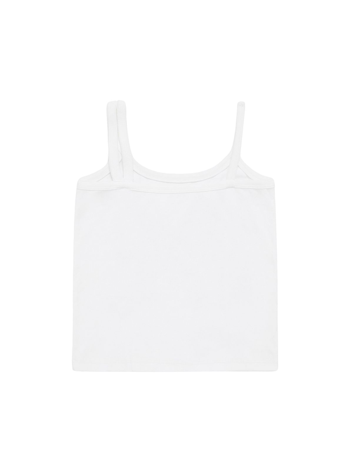 와이이이엘(YEEL) DOUBLE STRAP TANK TOP WHITE