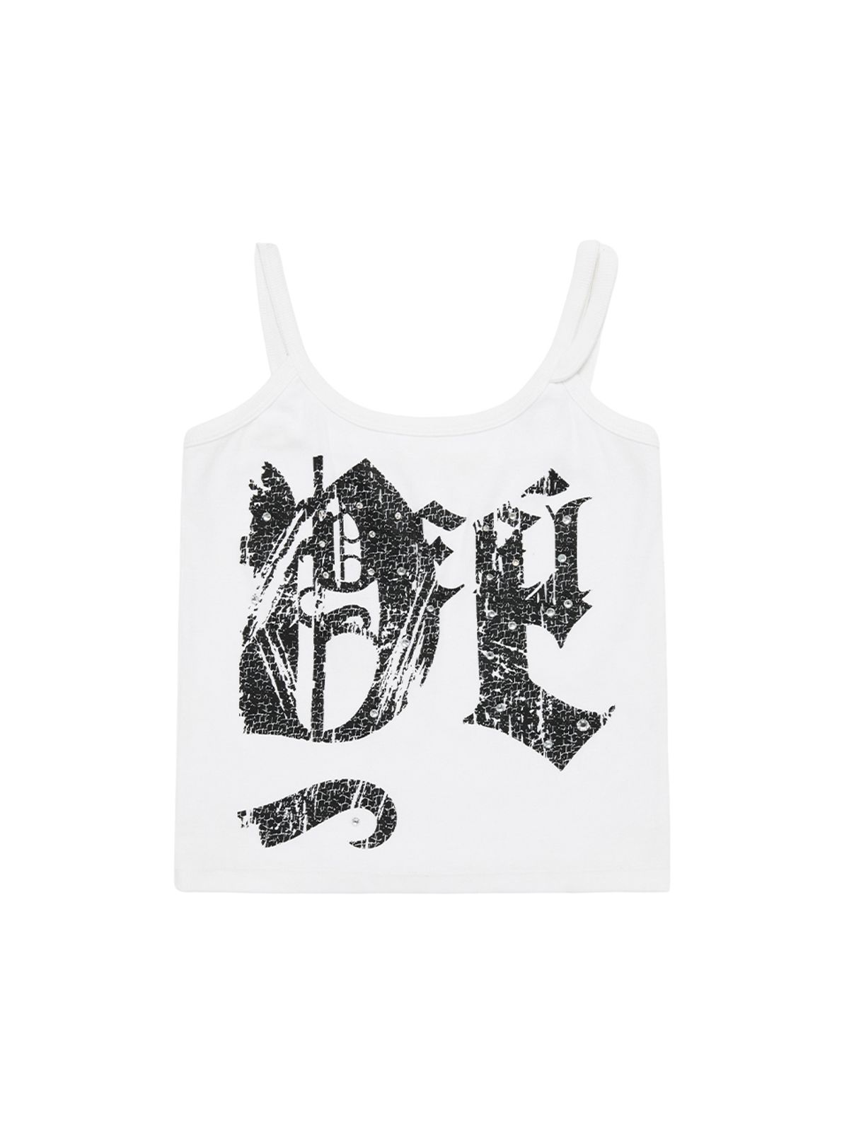 와이이이엘(YEEL) DOUBLE STRAP TANK TOP WHITE