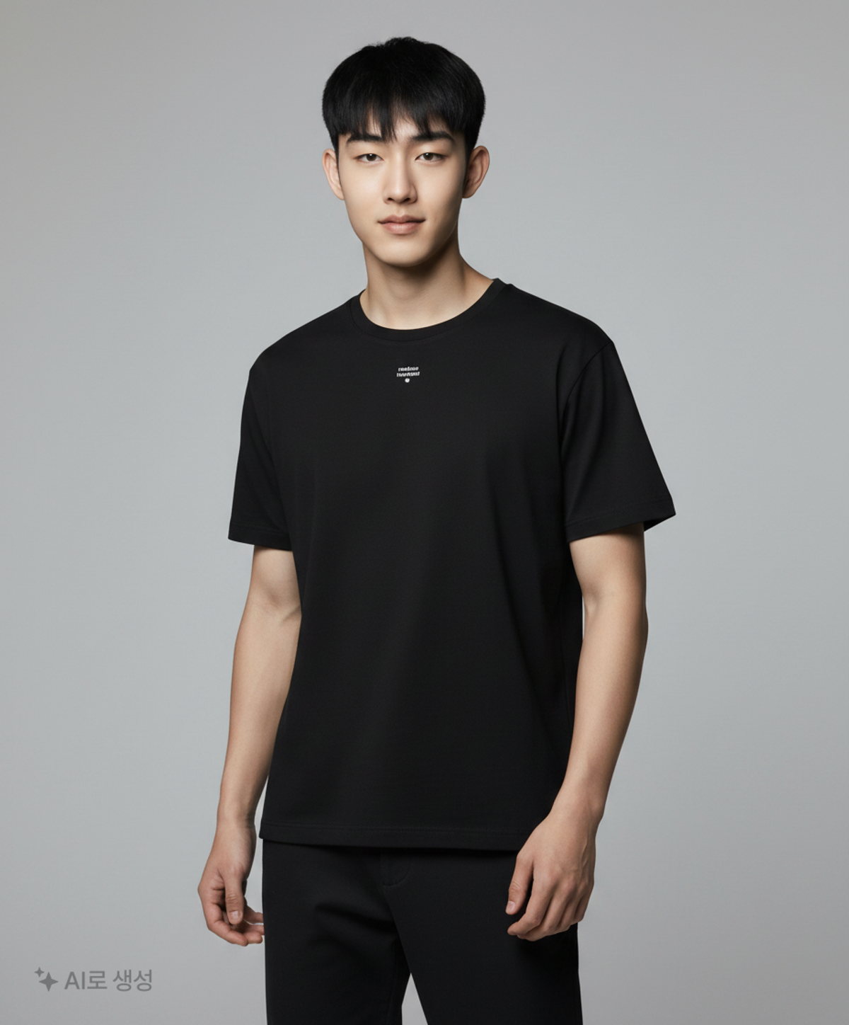 무신사 스탠다드(MUSINSA STANDARD) 폰테 릴렉스 핏 크루 넥 티셔츠 [블랙] M