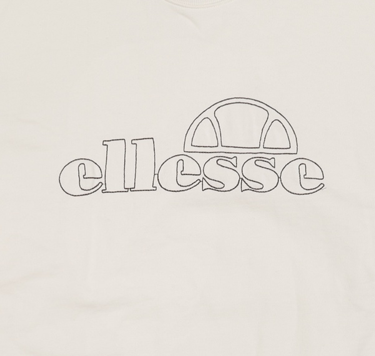 엘레쎄(ELLESSE) 루즈핏 스티치 로고 맨투맨 (오프화이트) 100