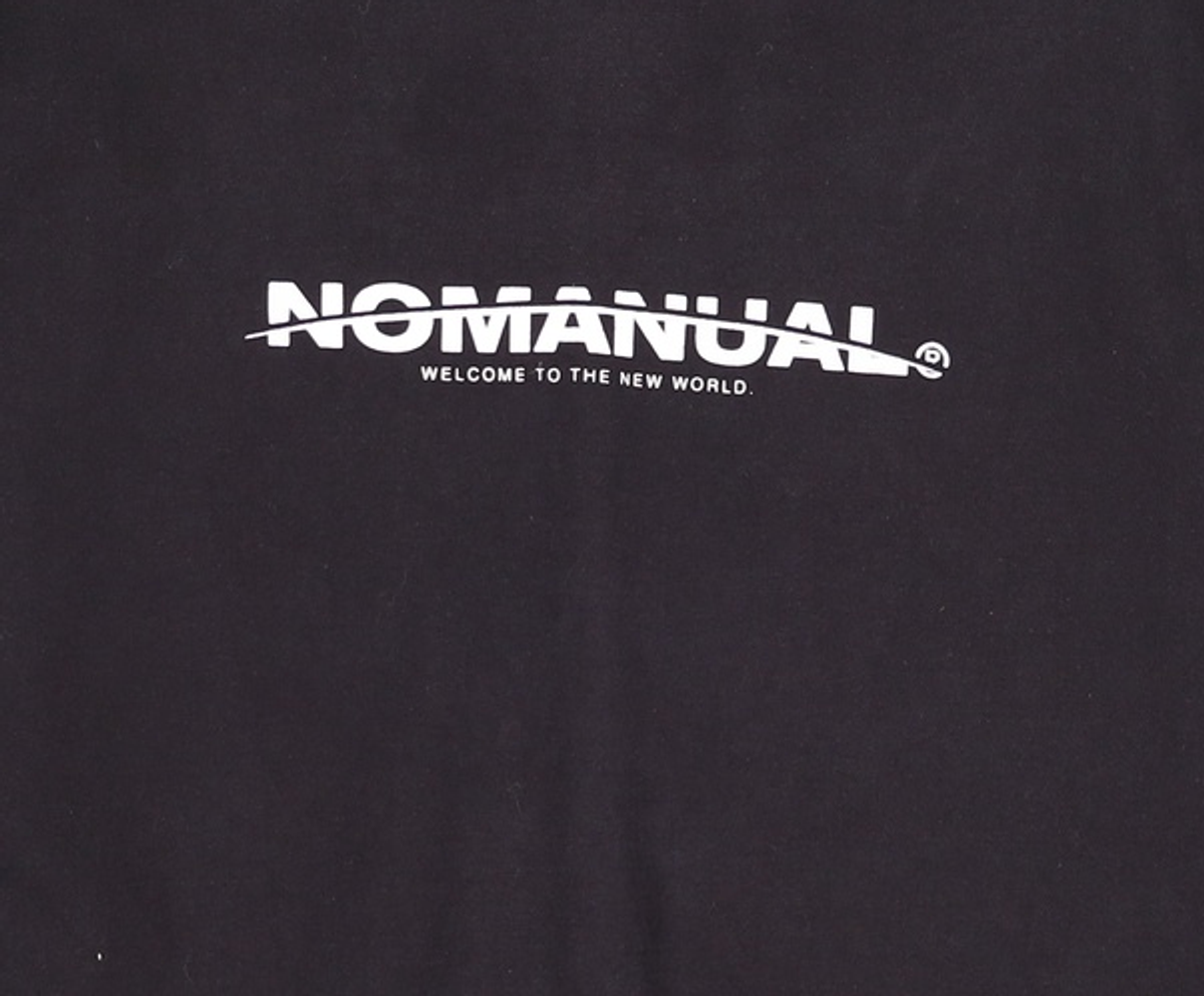 노매뉴얼(NOMANUAL) NEW WORLD SWEATSHIRT - BLACK XL