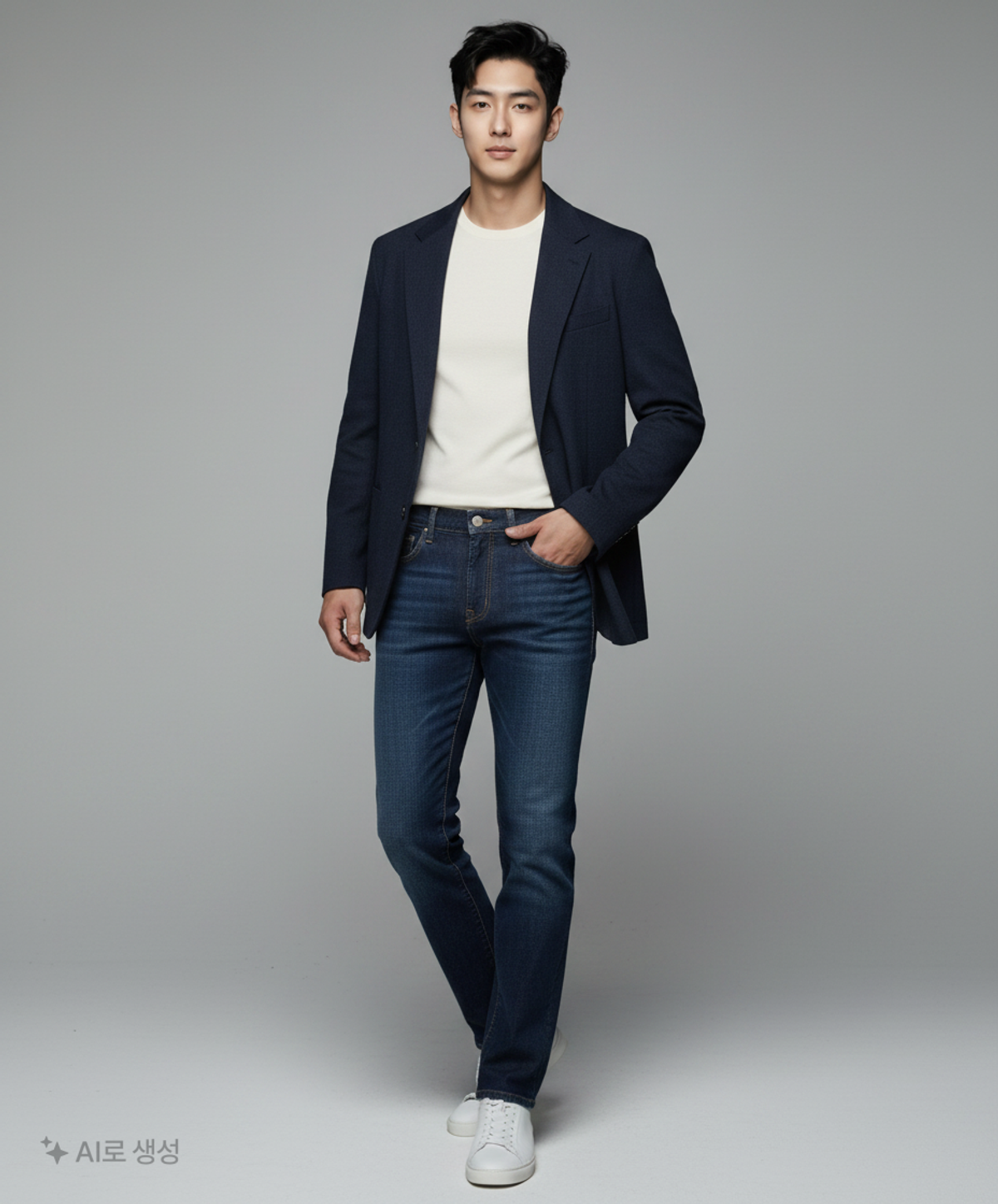 브렌우드(BRENTWOOD) [essentials] 슬렌더핏 생지 데님 BIPDX23131NYX 82