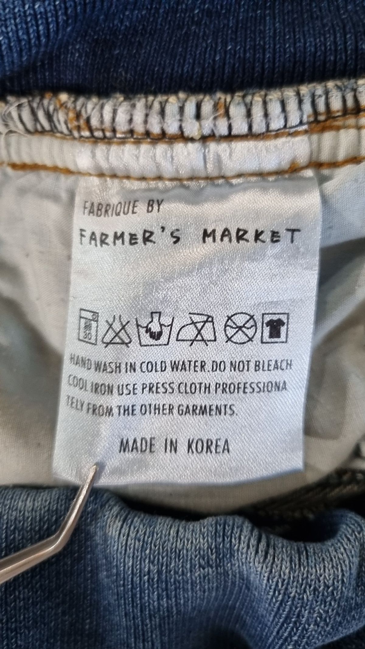 파머스마켓(FARMER'S MARKET) 청/데님 팬츠 S