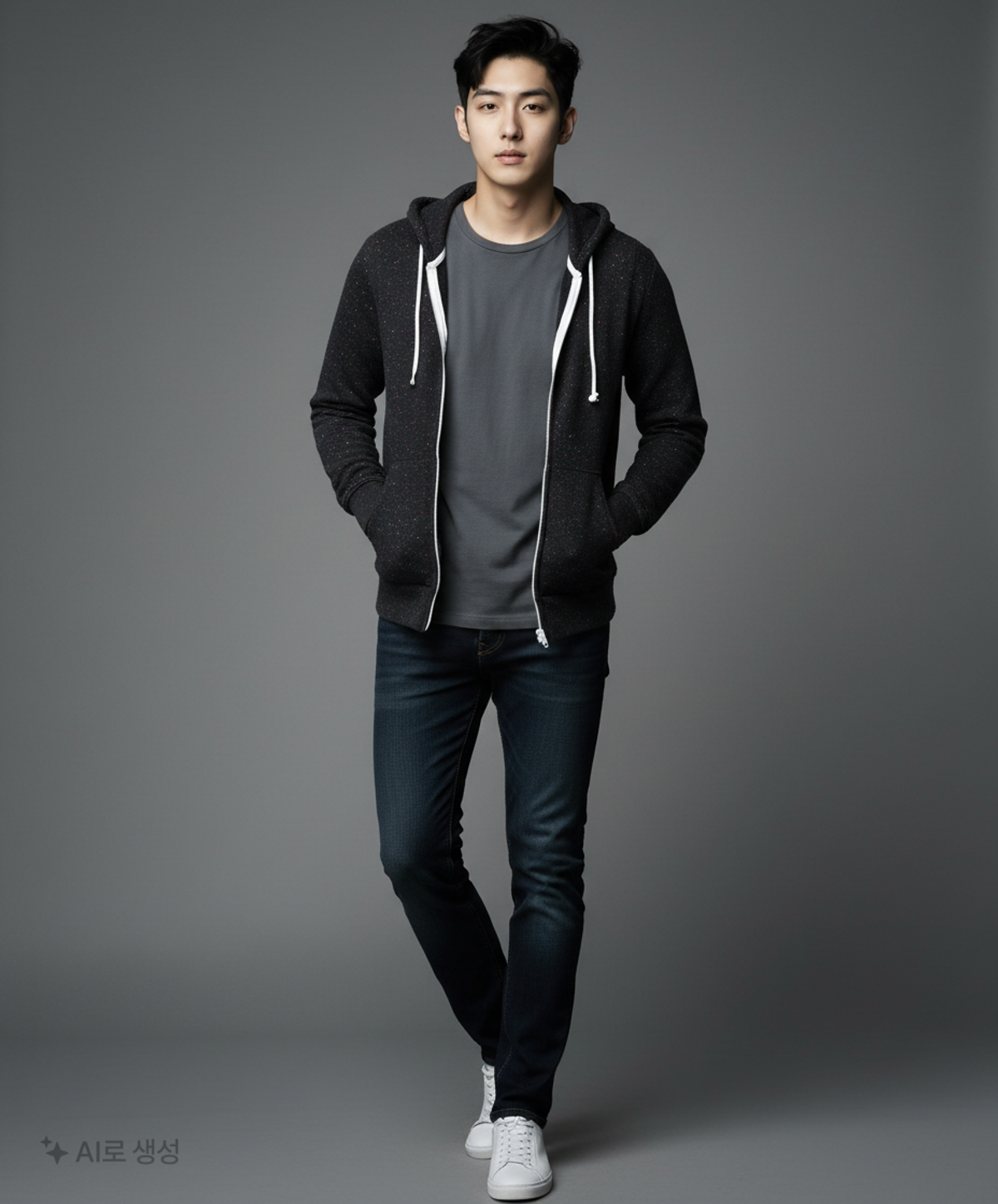 아메리칸 어패럴(AMERICAN APPAREL) 후드 집업 XS