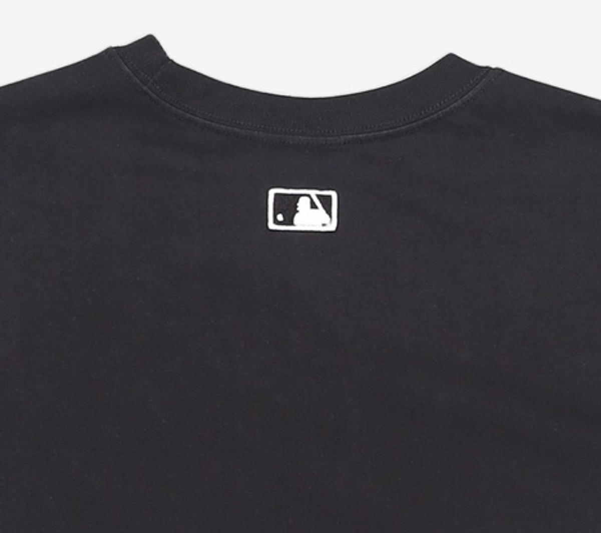 엠엘비(MLB) 베이직 쿠퍼스 로고 메가 오버핏 기능성 반팔 티셔츠 NY (Black) M