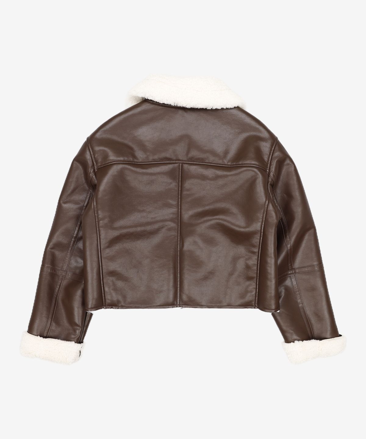 미쏘(MIXXO) 비건레더 크롭 무스탕 MIWJLCV22B M