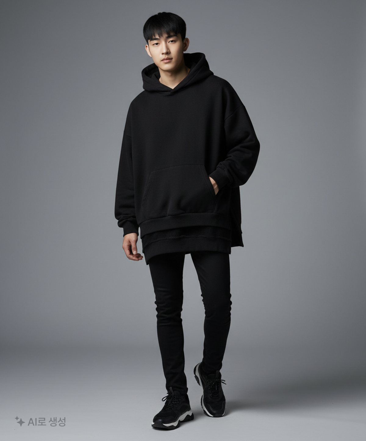 드 멜(de mell) 후드 티셔츠 3XL