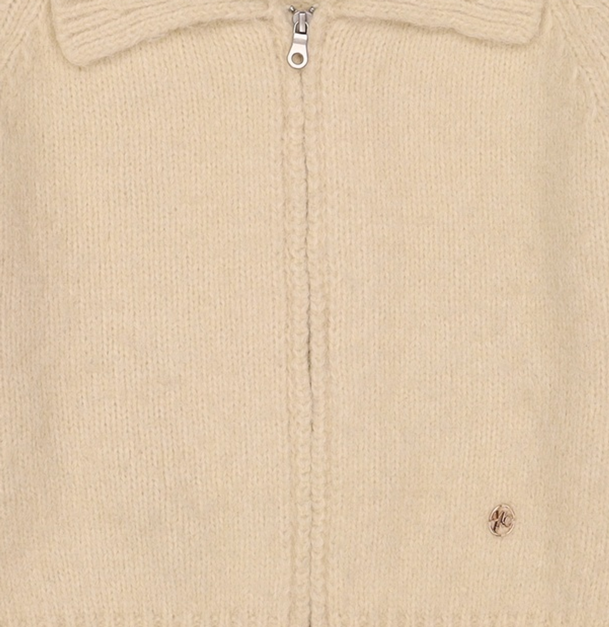 마리떼 프랑소와 저버(MARITHÉ + FRANҪOIS GIRBAUD) W HAIRY ZIPUP CARDIGAN cream OS