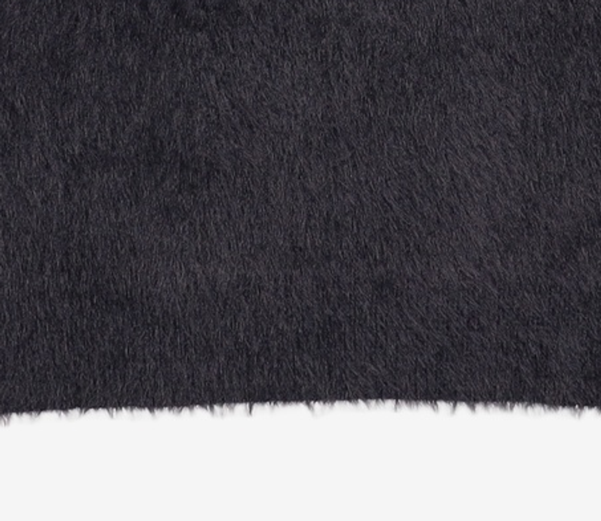 노매뉴얼(NOMANUAL) CROPPED HAIRY KNIT - BLACK M