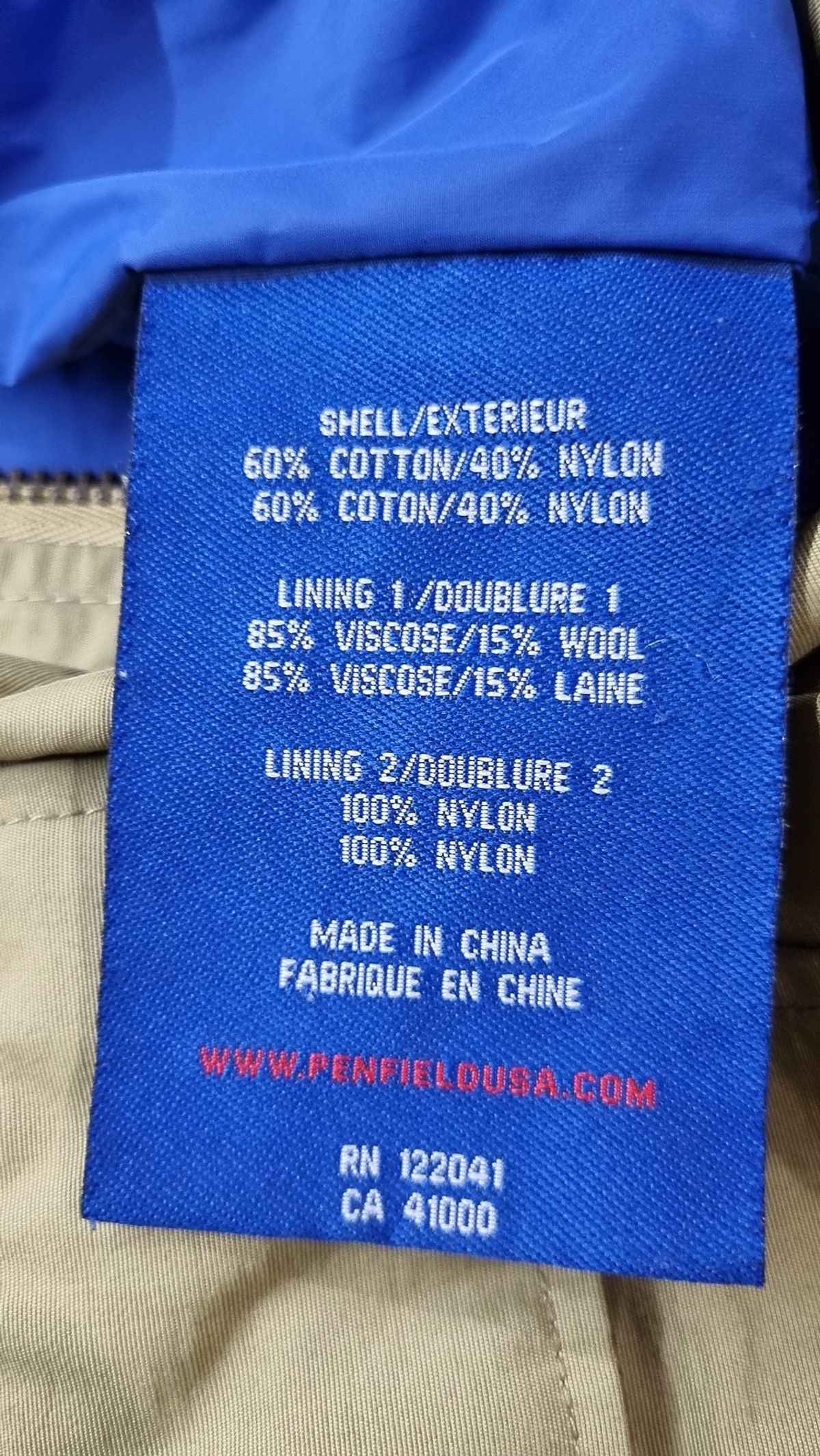 펜필드(PENFIELD) 사파리/헌팅 재킷 XS