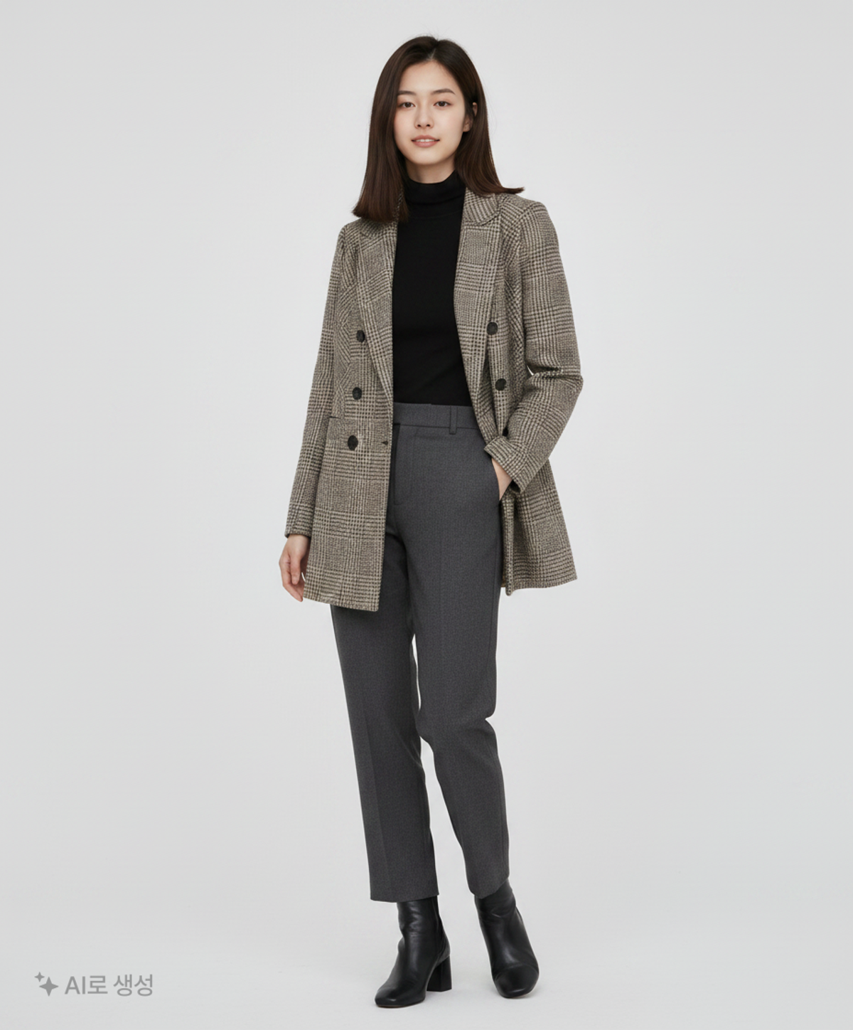 시슬리(SISLEY) 겨울 더블 코트 44