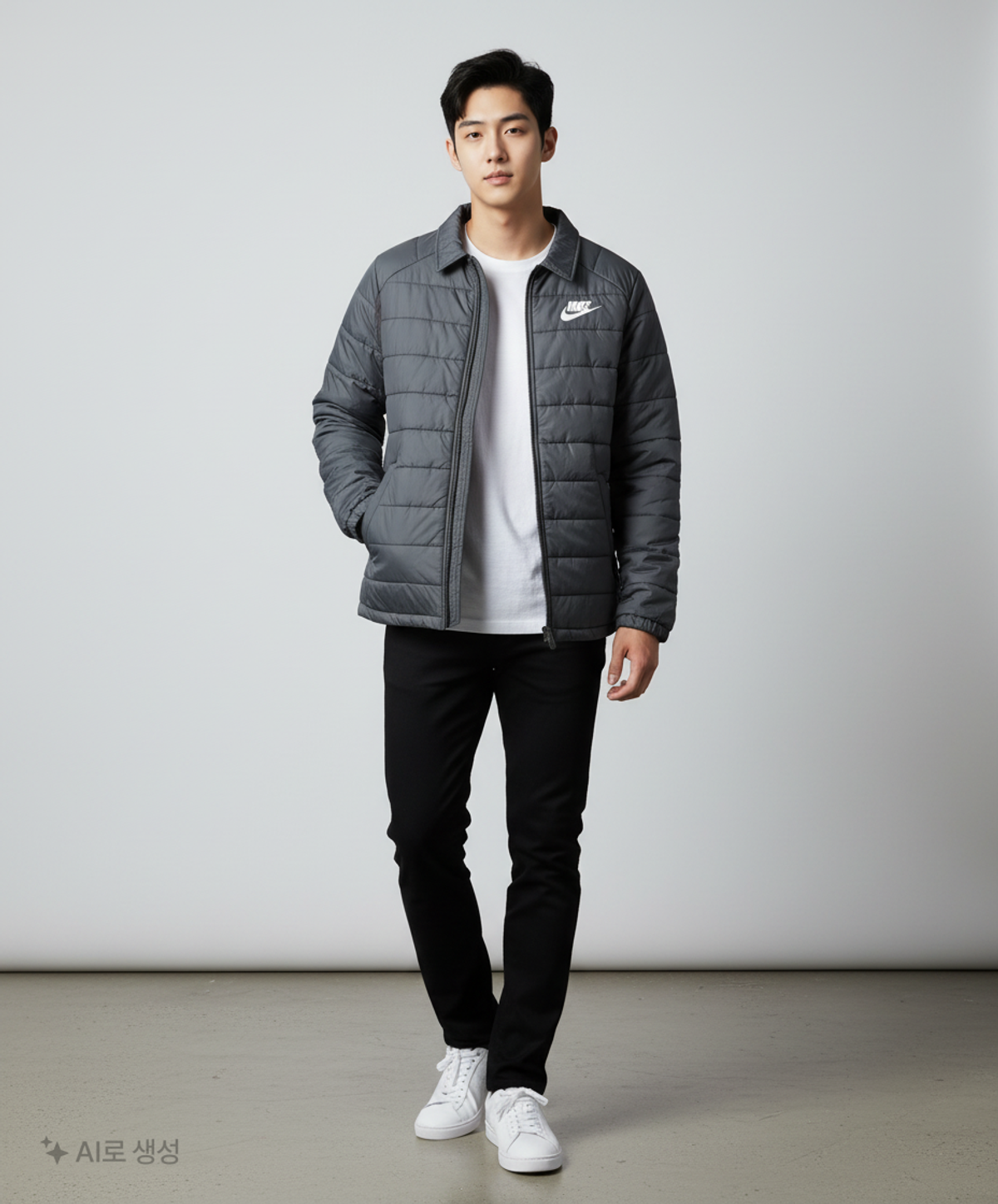 나이키(NIKE) 하프 패딩/하프 헤비 아우터 L