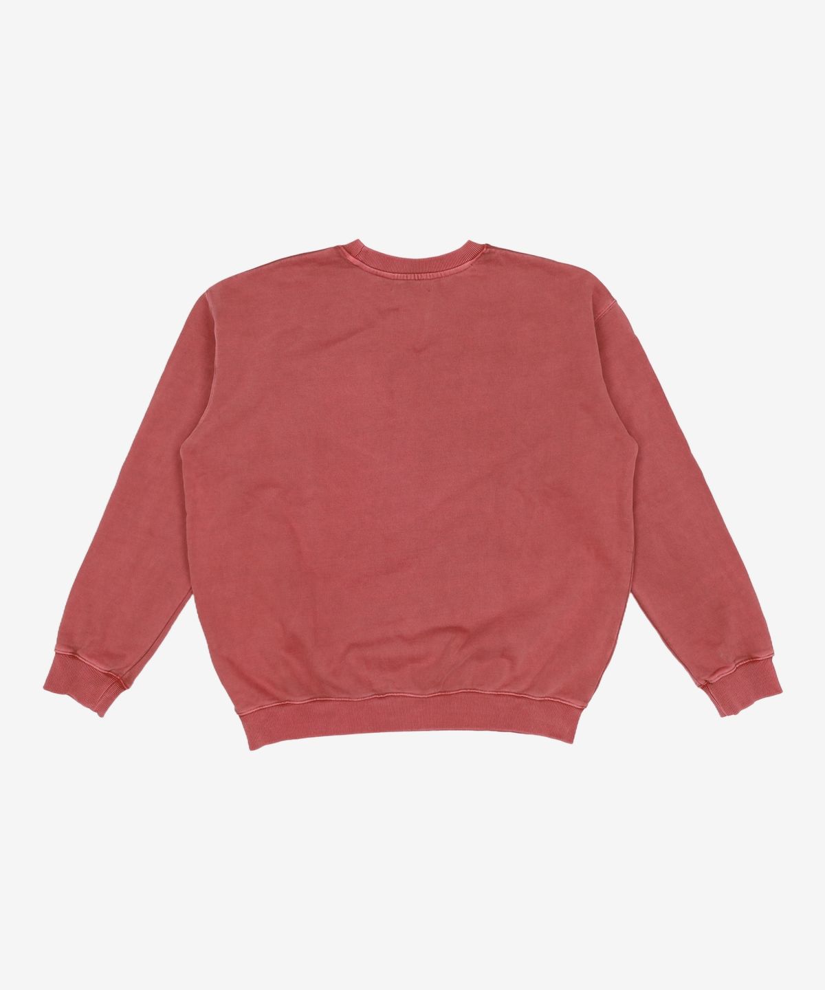 우알롱(WOOALONG) Pigment graphic sweatshirt - BRICK RED L