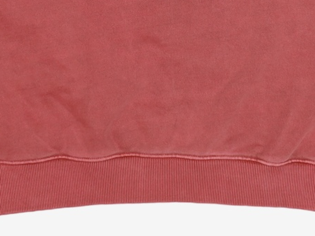 우알롱(WOOALONG) Pigment graphic sweatshirt - BRICK RED L