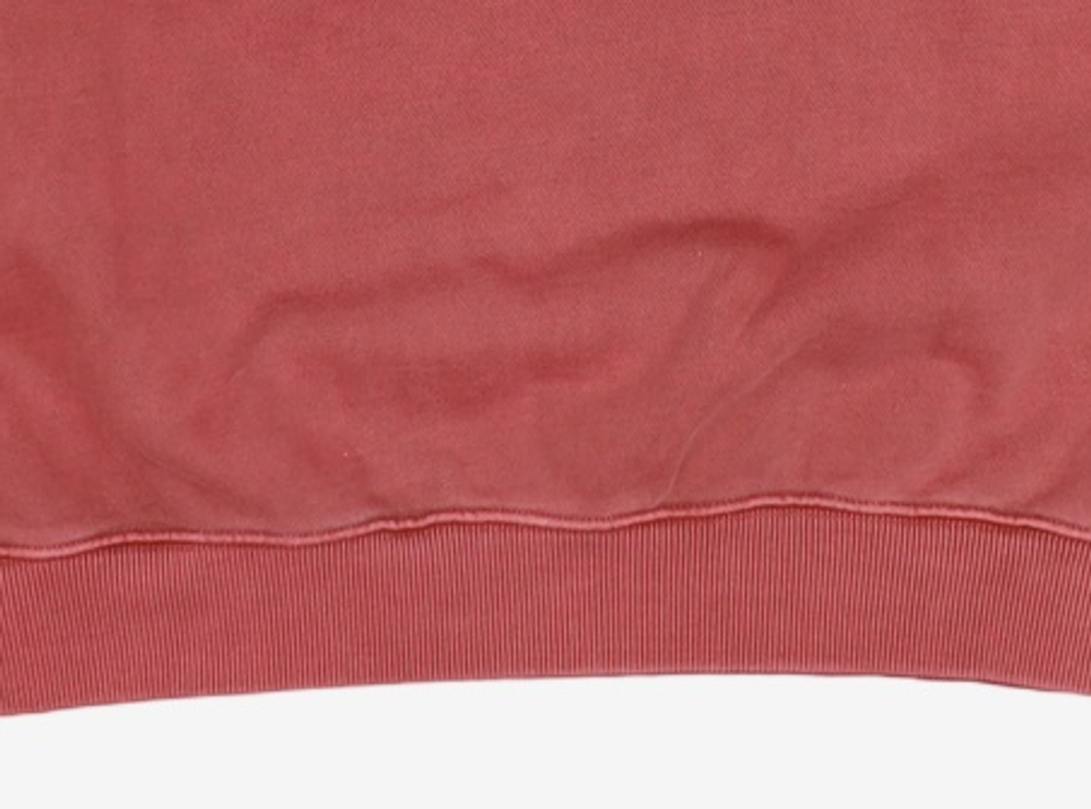 우알롱(WOOALONG) Pigment graphic sweatshirt - BRICK RED L