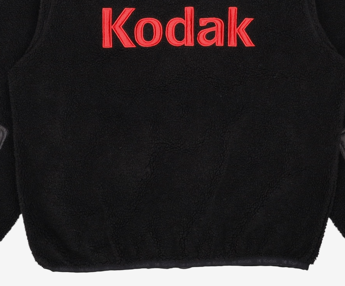 코닥(KODAK) 미니로고 플리스 BLACK 100
