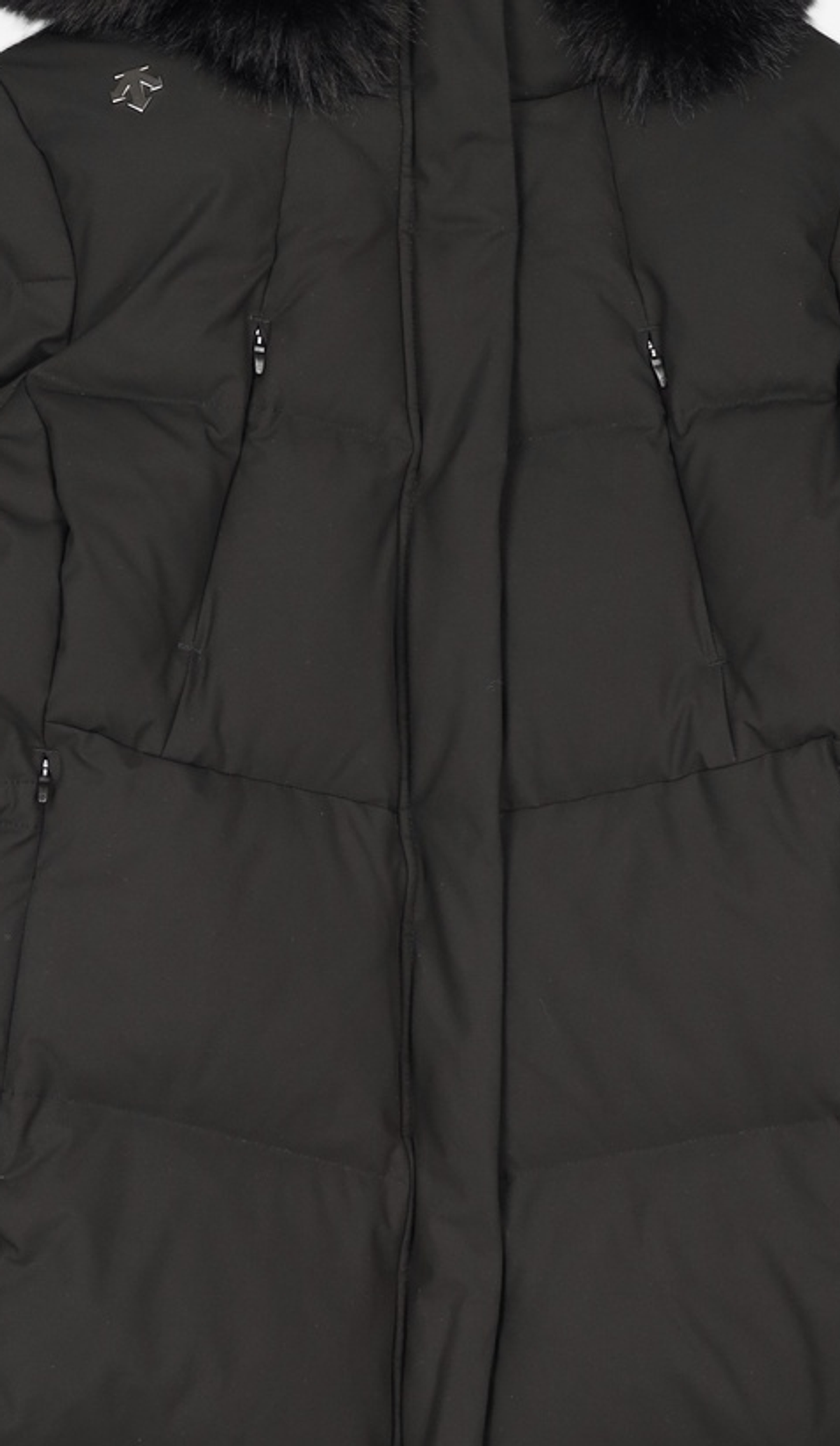 데상트(DESCENTE) 여성 우먼즈 캐논 롱 구스 다운자켓 블랙(SO422SDJO4) 90