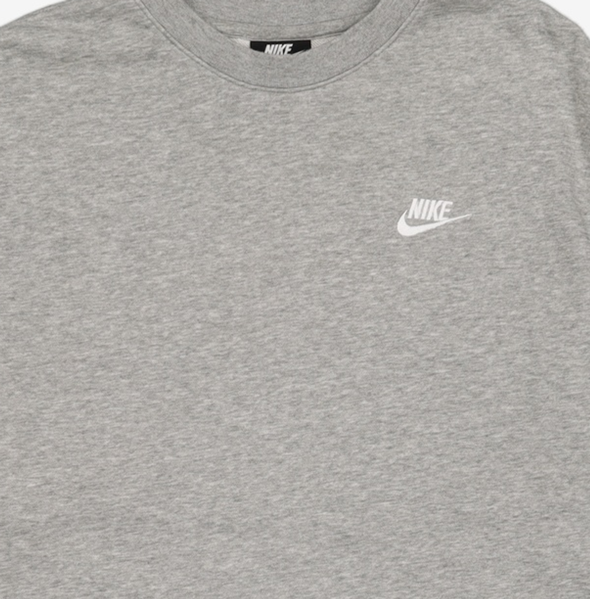 나이키(NIKE) 스포츠웨어 클럽 프렌치 테리 크루 M - 다크 그레이 헤더:화이트 / BV2667-063 M