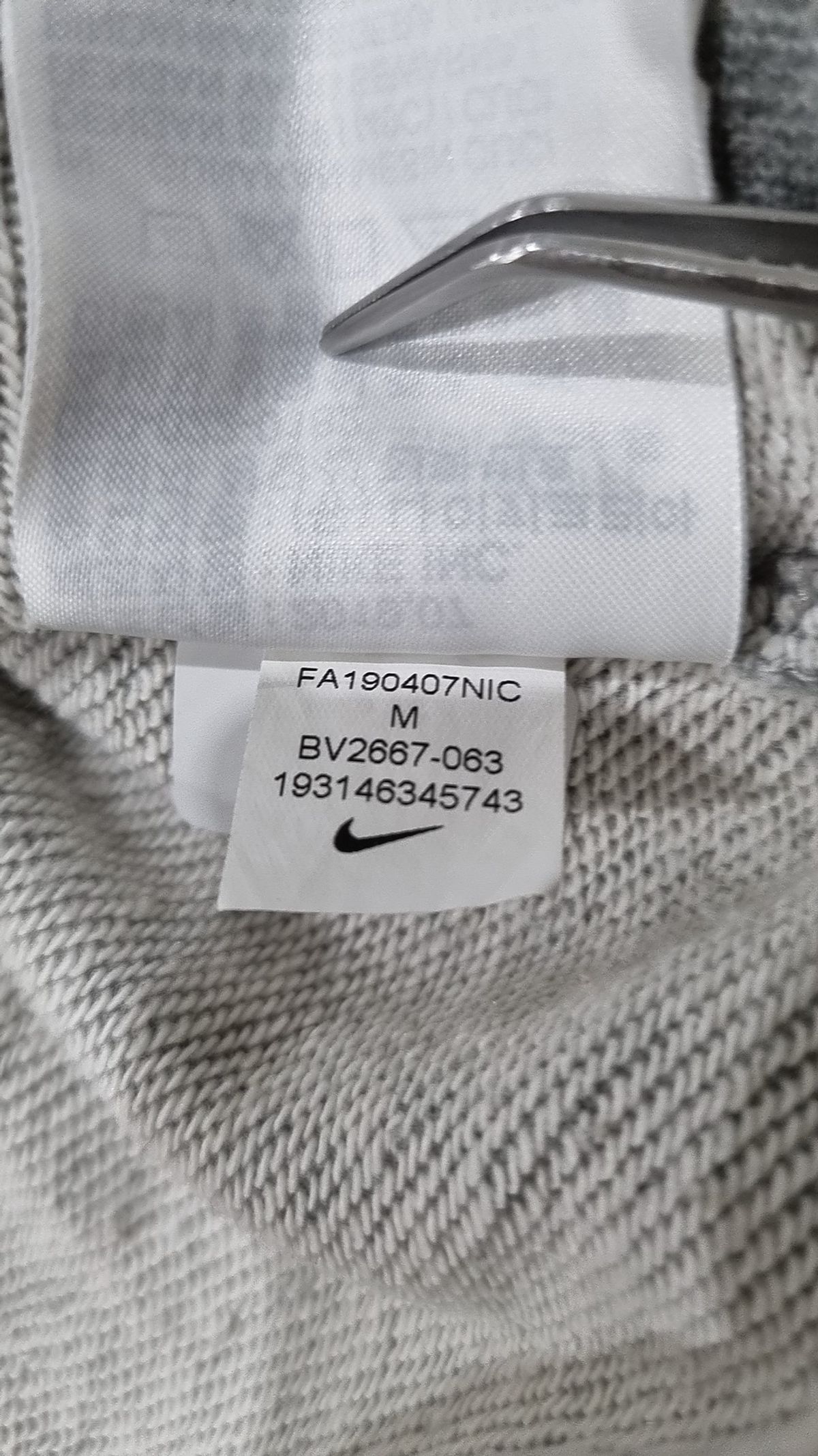 나이키(NIKE) 스포츠웨어 클럽 프렌치 테리 크루 M - 다크 그레이 헤더:화이트 / BV2667-063 M
