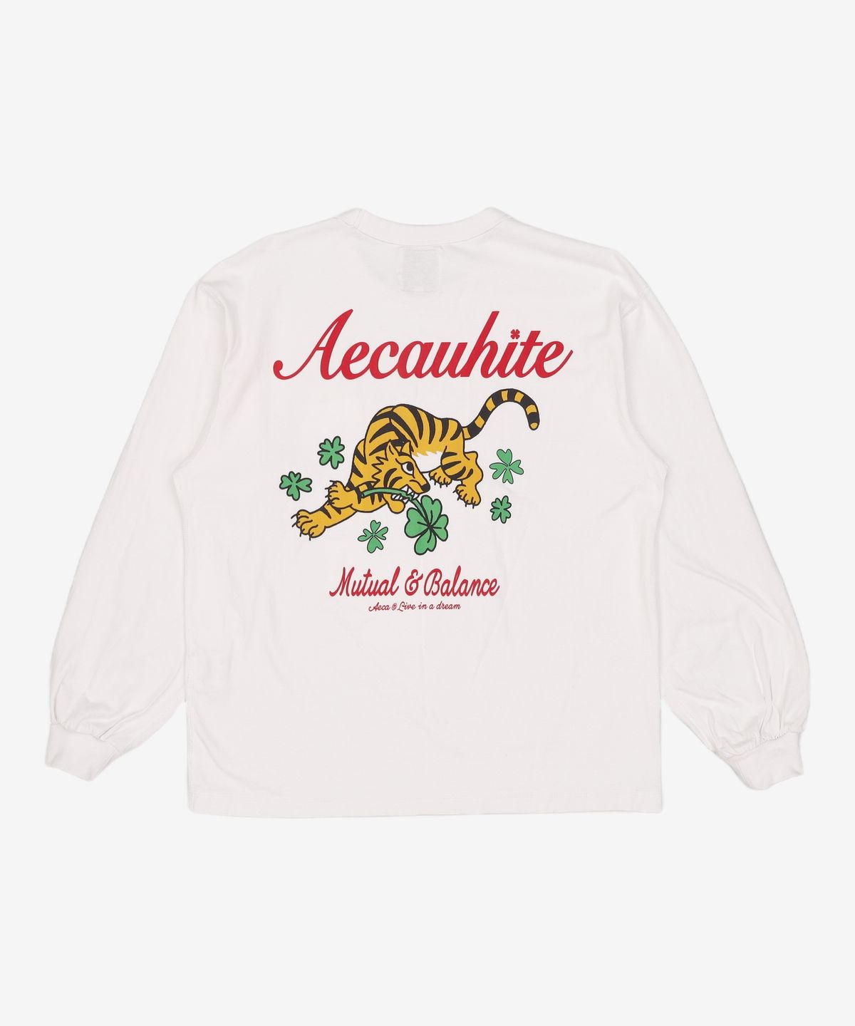 에이카화이트(AECA) CLOVER TIGER LONG SLEEVE-WHITE S