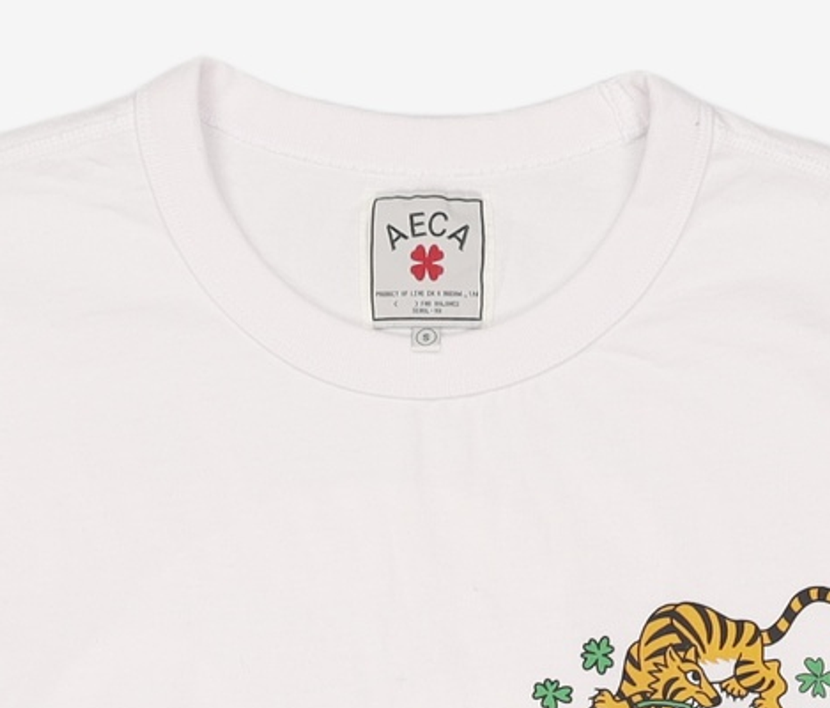 에이카화이트(AECA) CLOVER TIGER LONG SLEEVE-WHITE S