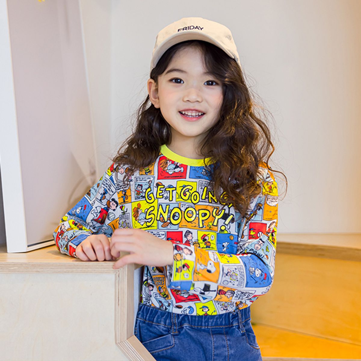 아이러브제이(I LOVE J) 겟고잉 스누피 티셔츠 JUSTO71