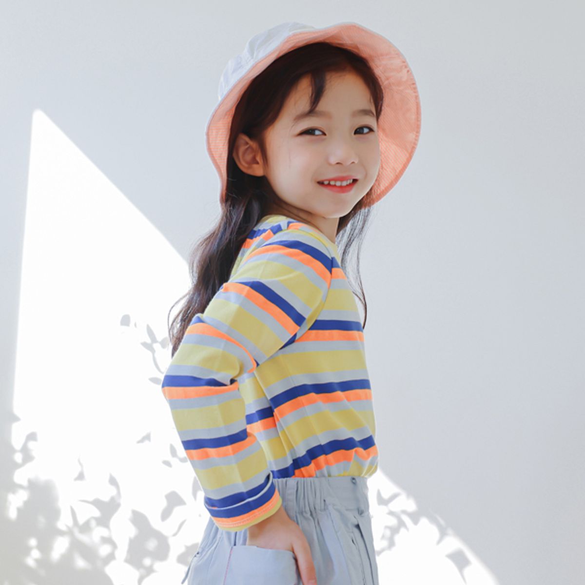 아이러브제이(I LOVE J) 버블 스트라이프 티 JUSTO02