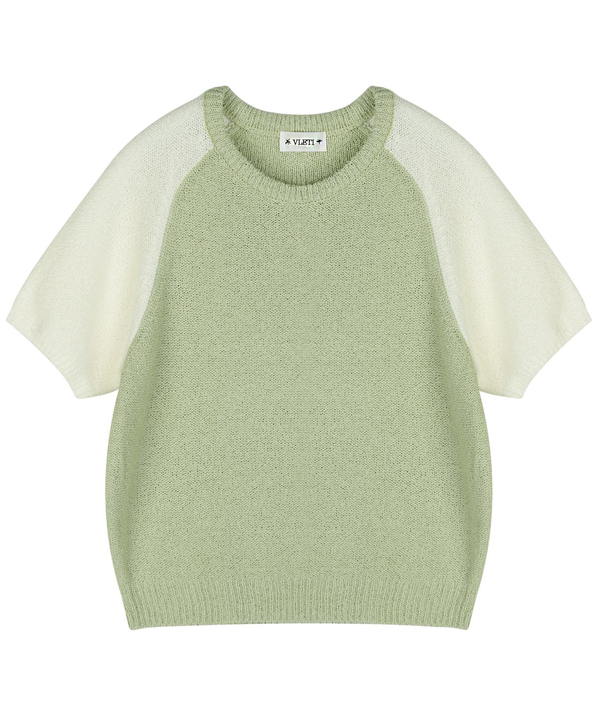 블레티(VLETI) Round Color Matching Half Knit (Yellow_green)