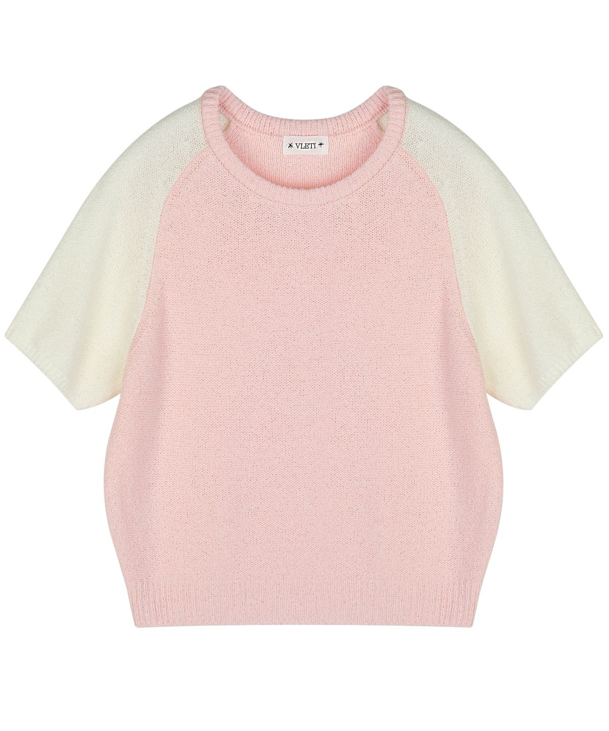 블레티(VLETI) Round Color Matching Half Knit (Pink)