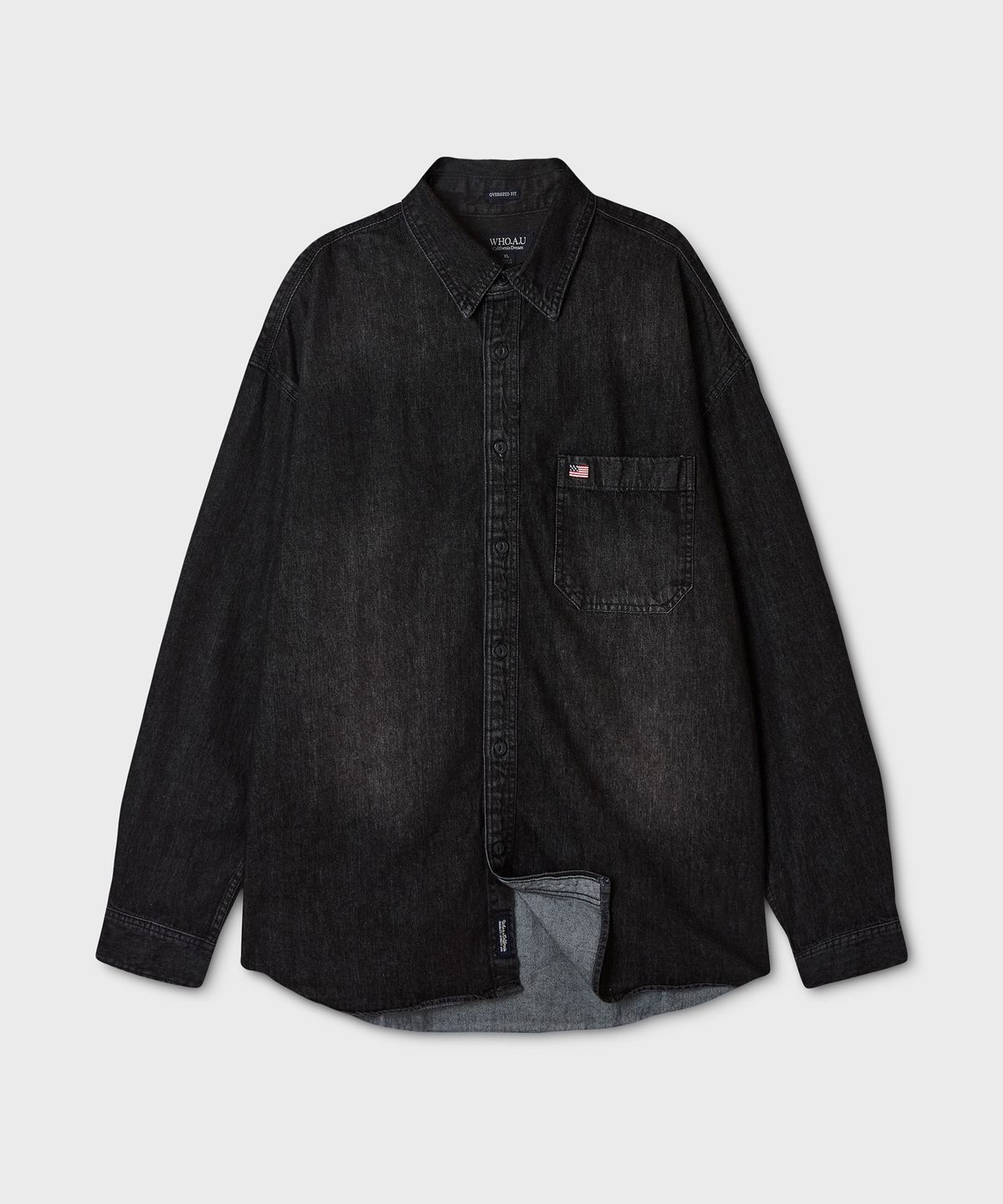 후아유(WHO.A.U) USA Overfit Denim Shirts(U) / WHYJG4931U