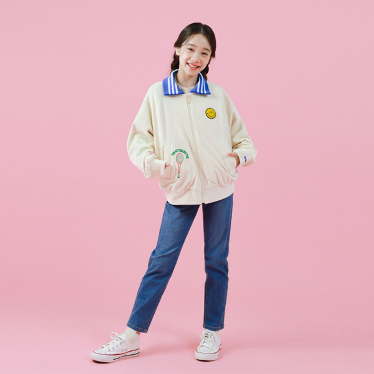 아이러브제이(I LOVE J) B.나이스데이 카라 점퍼 JVFOU21