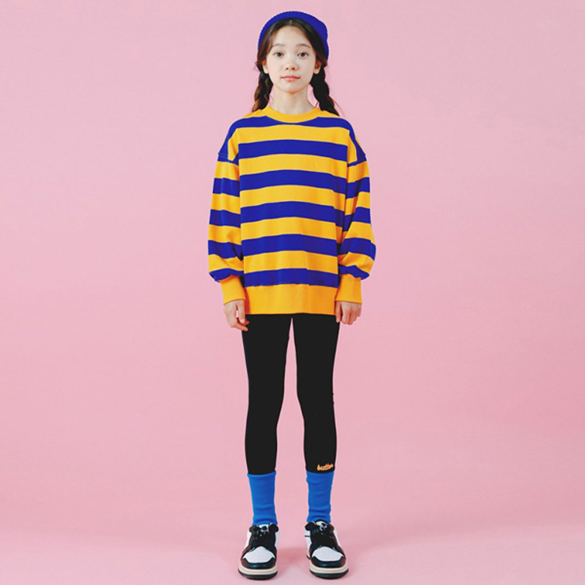 아이러브제이(I LOVE J) B.루딘 스트라이프 맨투맨 티 JVFTO30