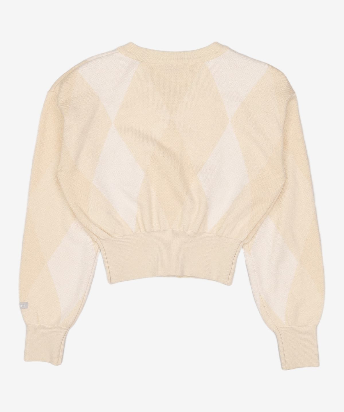 오아이오아이 컬렉션(OIOI COLLECTION) ARGYLE CROP W CARDIGAN [LIGHT YELLOW] FREE