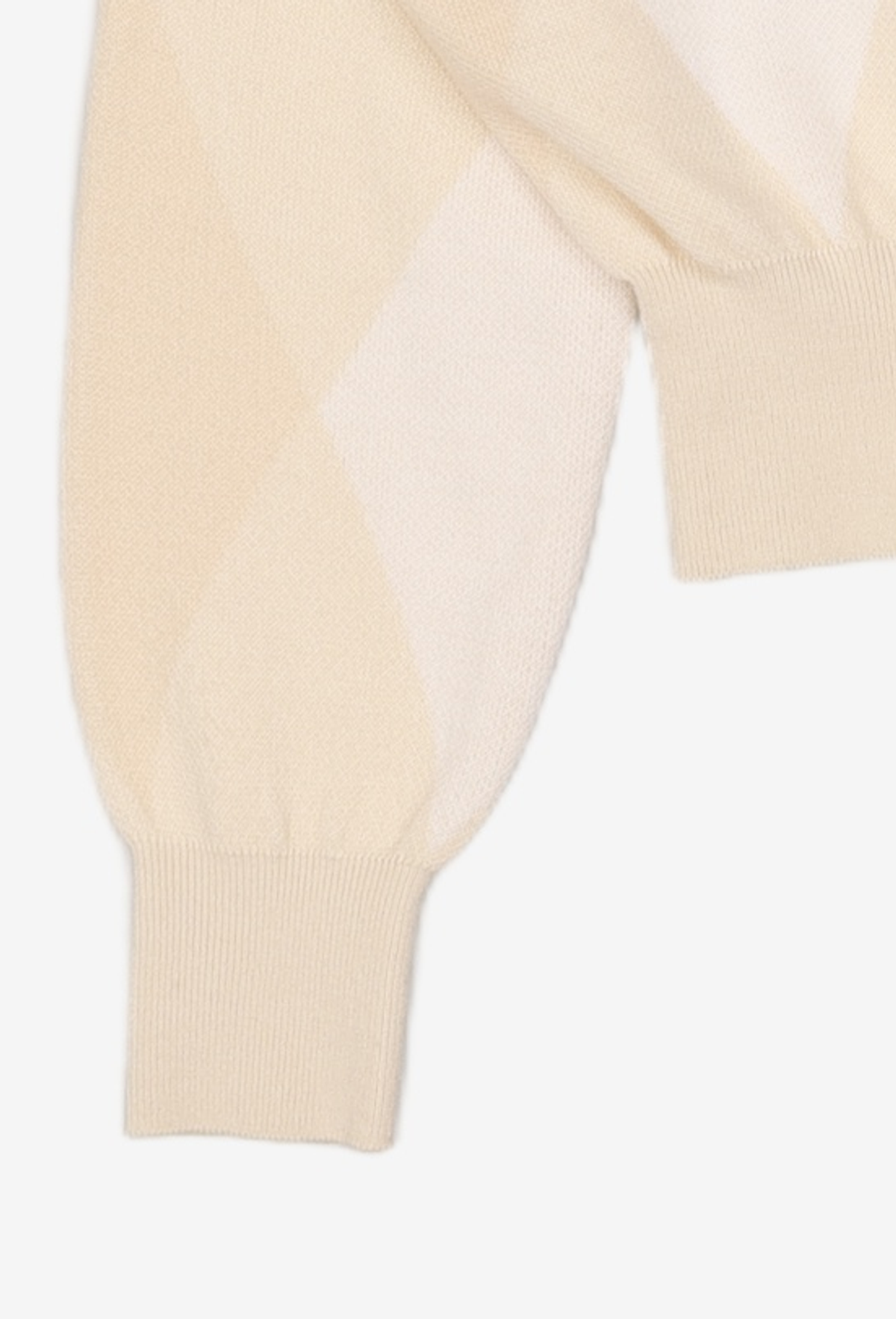 오아이오아이 컬렉션(OIOI COLLECTION) ARGYLE CROP W CARDIGAN [LIGHT YELLOW] FREE