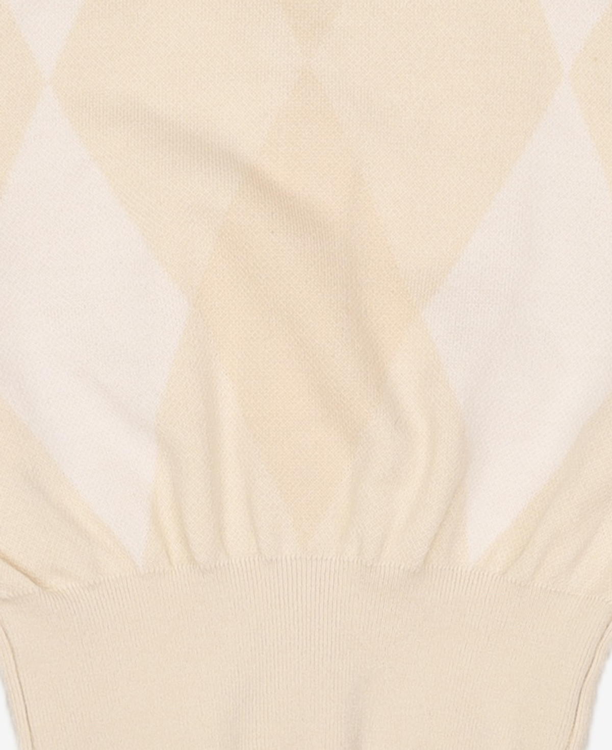 오아이오아이 컬렉션(OIOI COLLECTION) ARGYLE CROP W CARDIGAN [LIGHT YELLOW] FREE