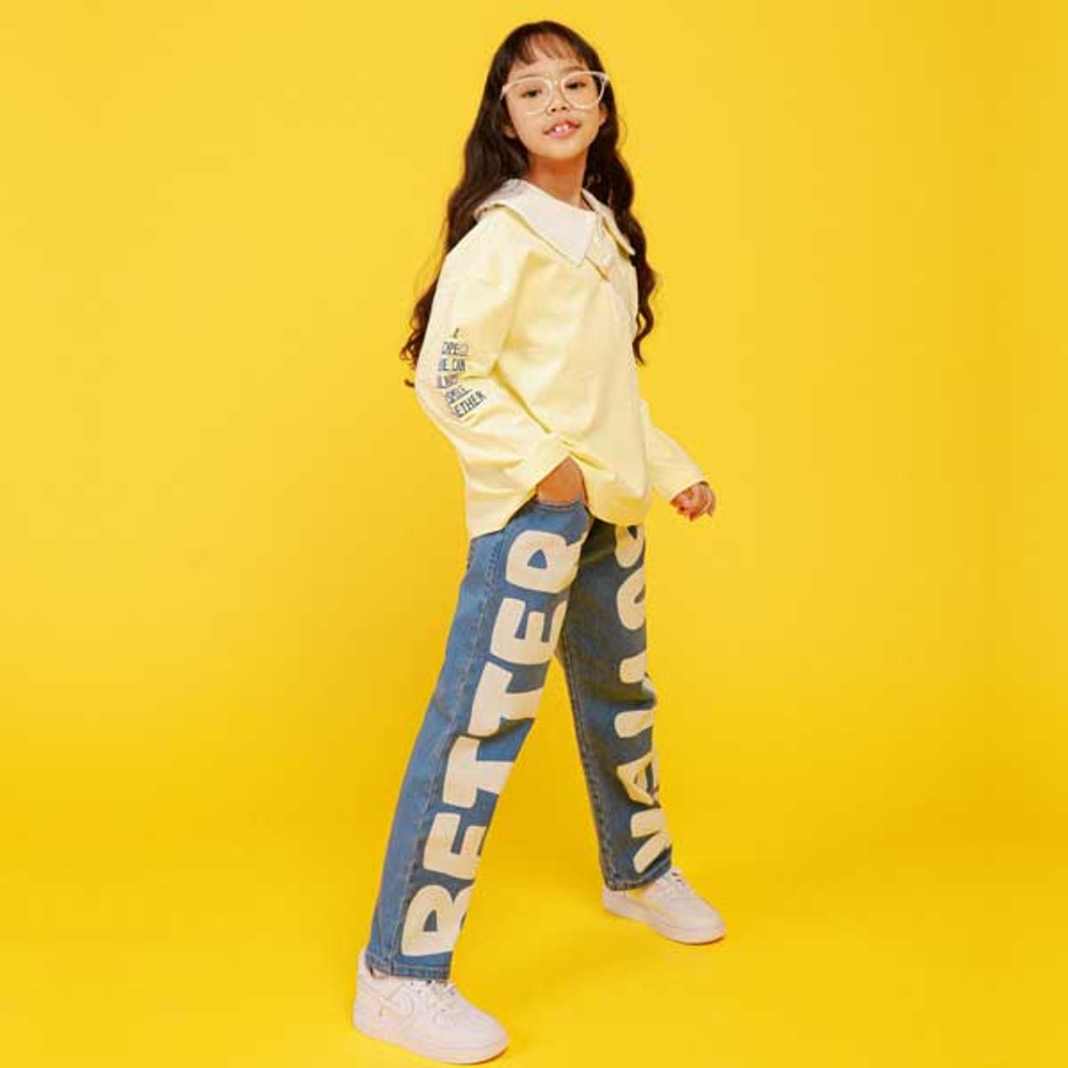 아이러브제이(I LOVE J) J865_레터링 일자핏 JVSPT24
