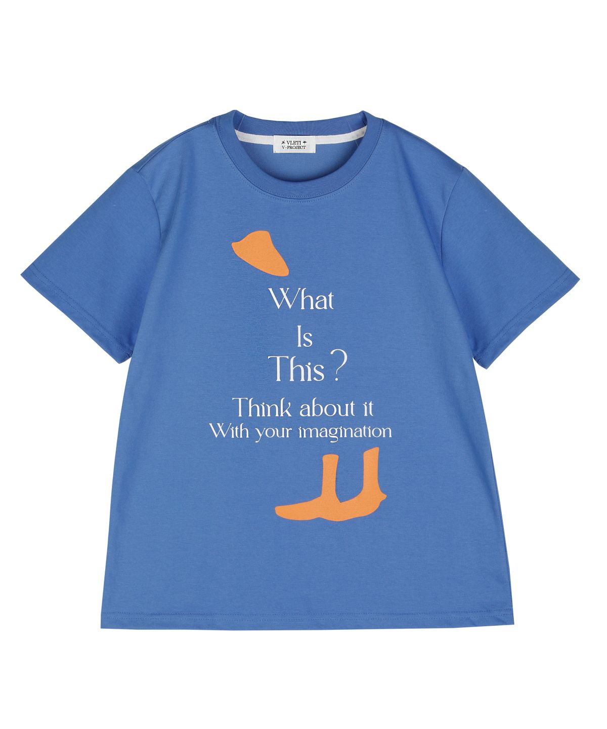 블레티(VLETI) Duck Art Work Printing T-shirt (Blue)