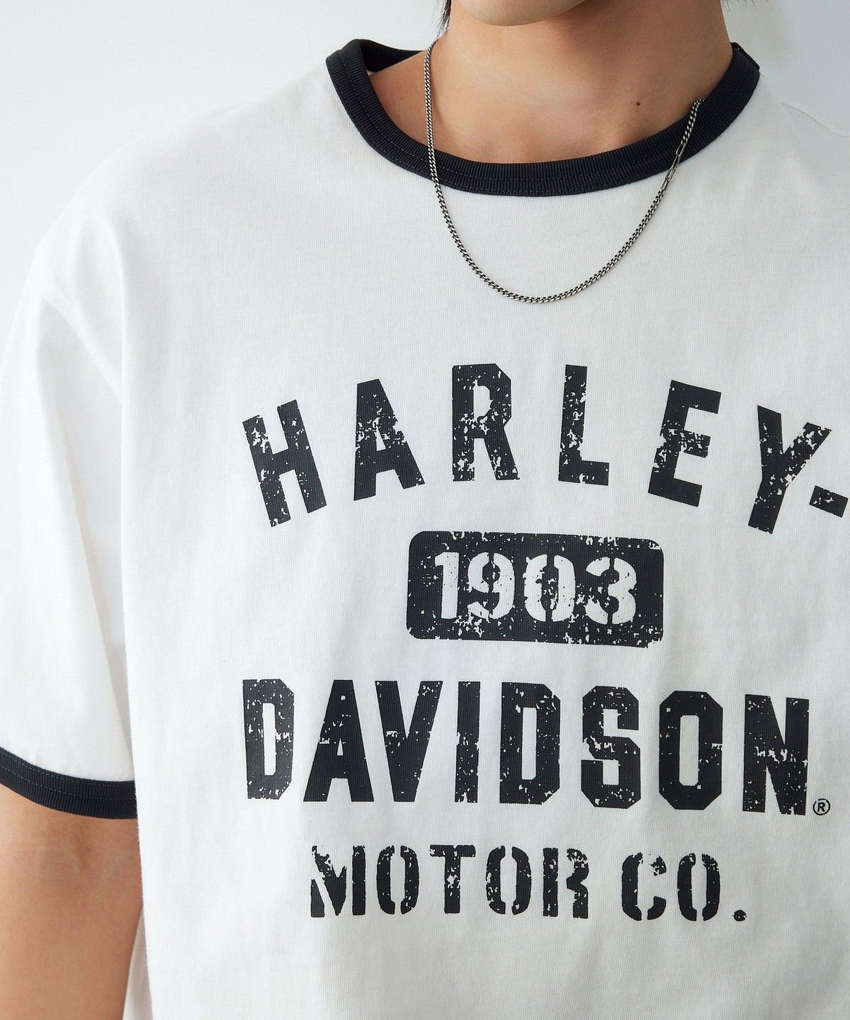 할리데이비슨 컬렉션스®(HARLEY-DAVIDSON COLLECTIONS®) 할리 1903 레터링 링거티 화이트 HH16111058