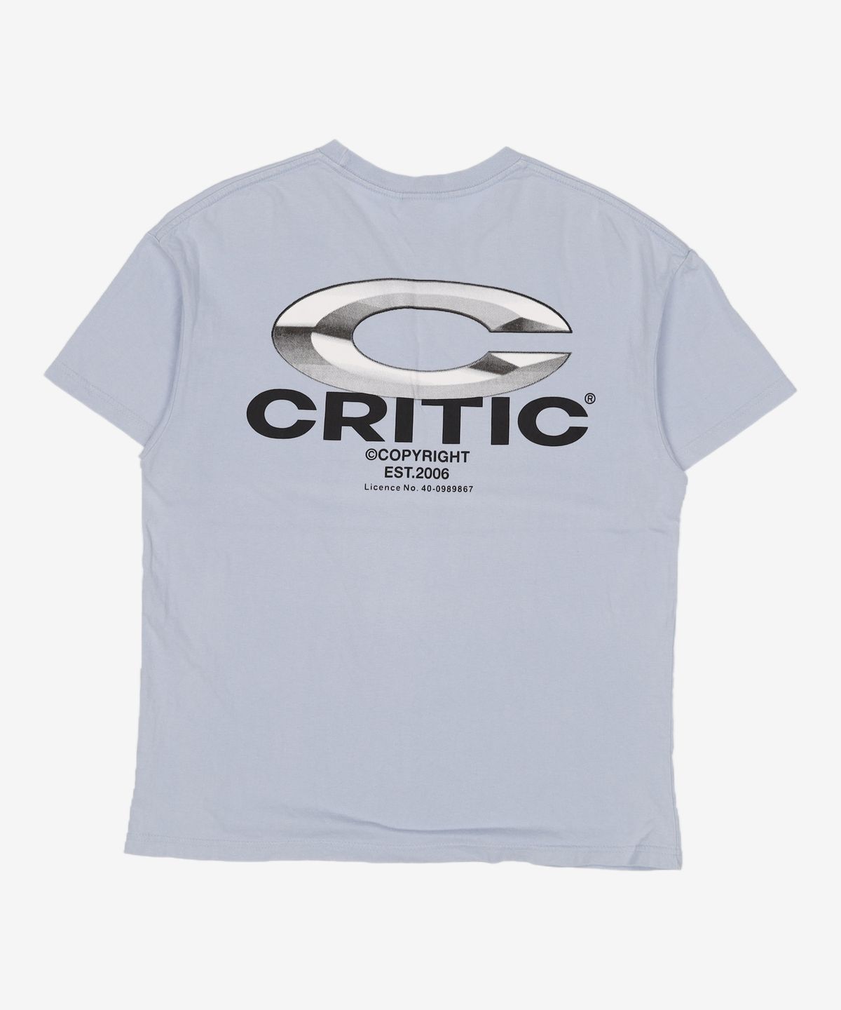 크리틱(CRITIC) Chrome C Logo T-Shirts Sky Blue M