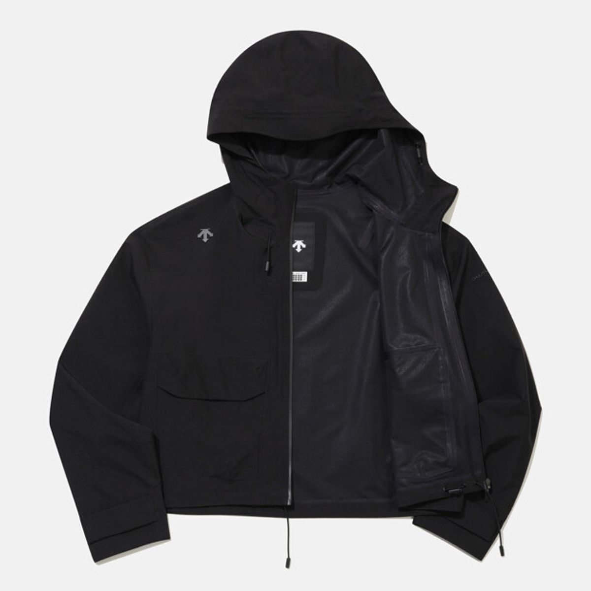 데상트(DESCENTE) 여성 레인블락 3LAYER 아웃포켓 자켓 블랙 SR322DJK82