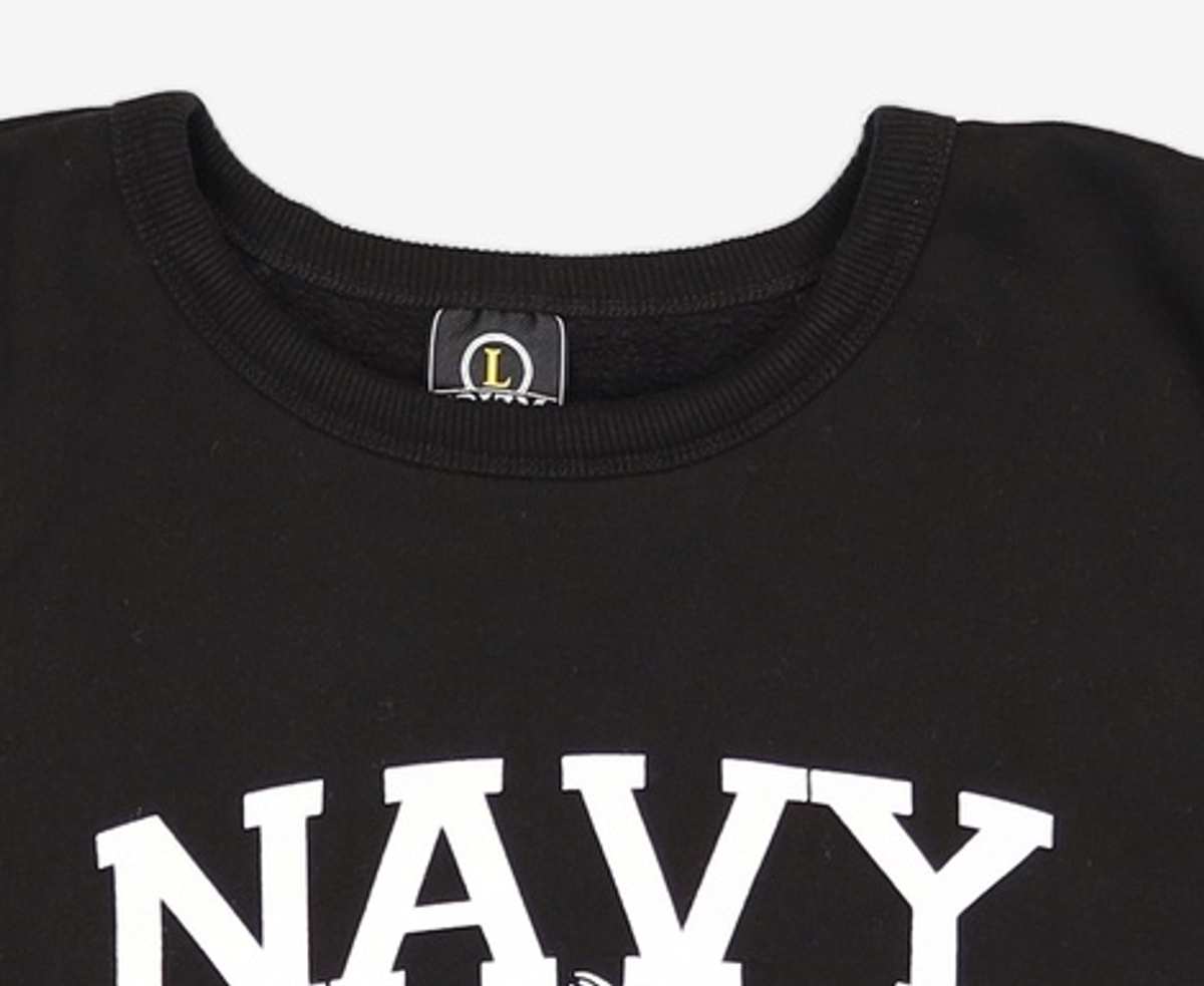 프리즘웍스(FRIZMWORKS) NAVY GRIZZLY SWEATSHIRT _ BLACK L