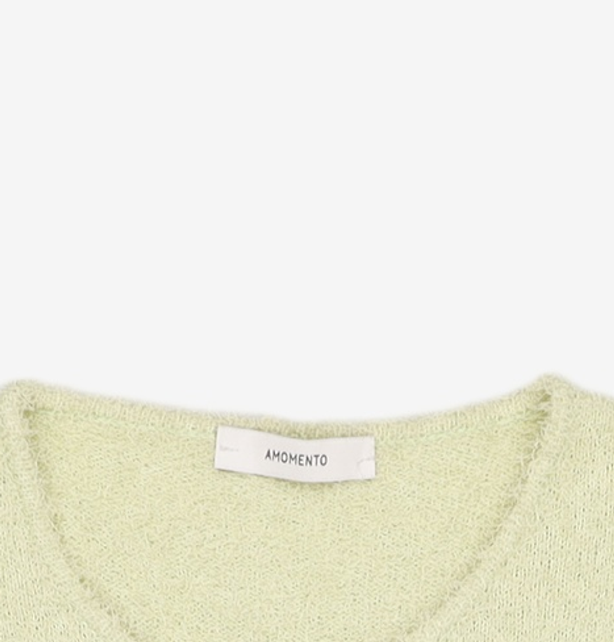 아모멘토(AMOMENTO) FANCY BALLOON CARDIGAN_LIME 0