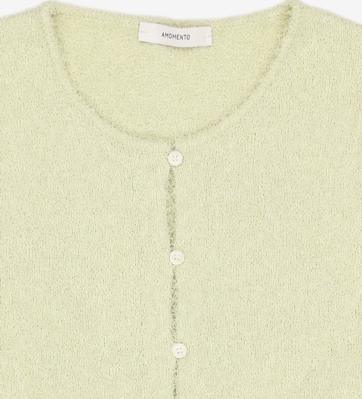 아모멘토(AMOMENTO) FANCY BALLOON CARDIGAN_LIME 0