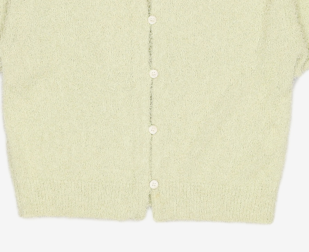 아모멘토(AMOMENTO) FANCY BALLOON CARDIGAN_LIME 0