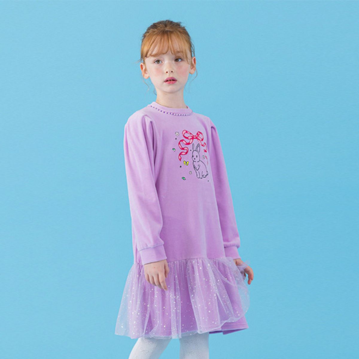 아이러브제이(I LOVE J) 리본토끼 셔링 원피스 JXFOP11