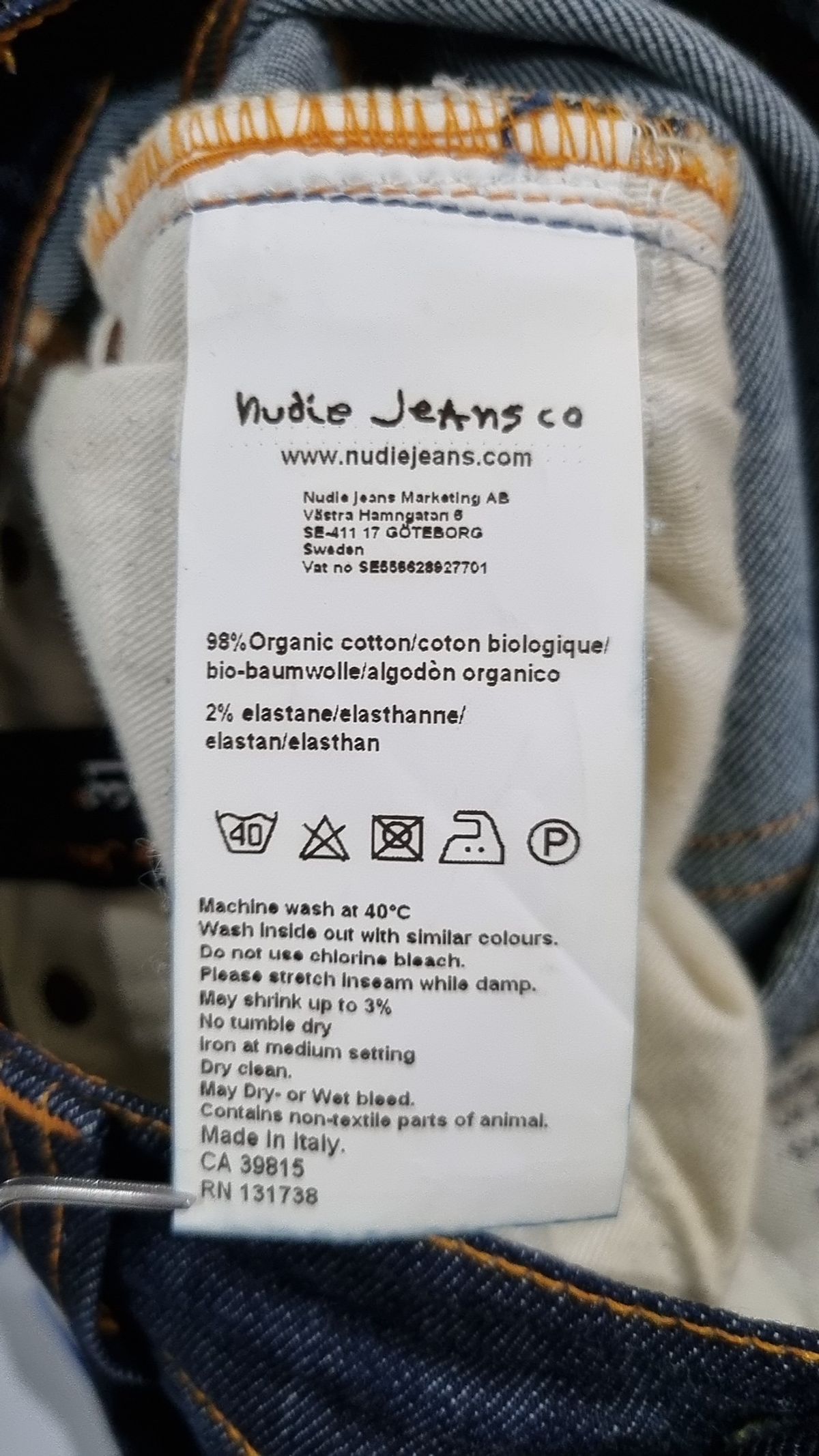 누디진(NUDIEJEANS) 청/데님 팬츠 32